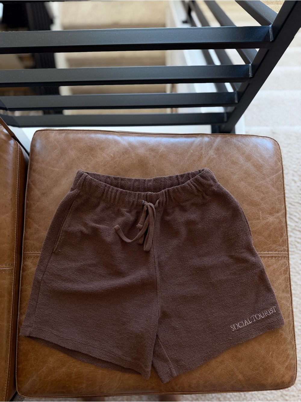 Social Tourist Hollister towel material jort shorts